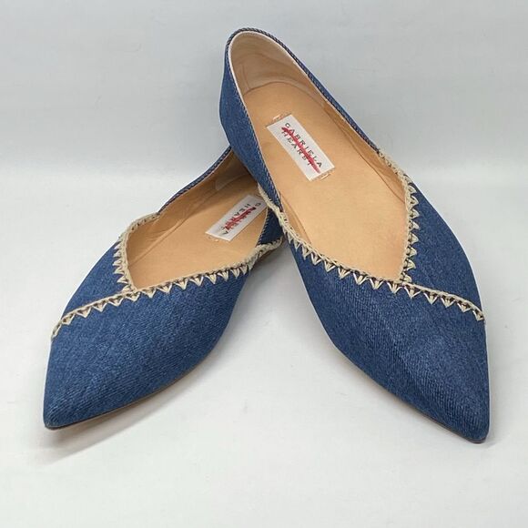 Gabriela Hearst Avner Denim Stitch Ballerina Flats size 38 - Picture 9 of 13